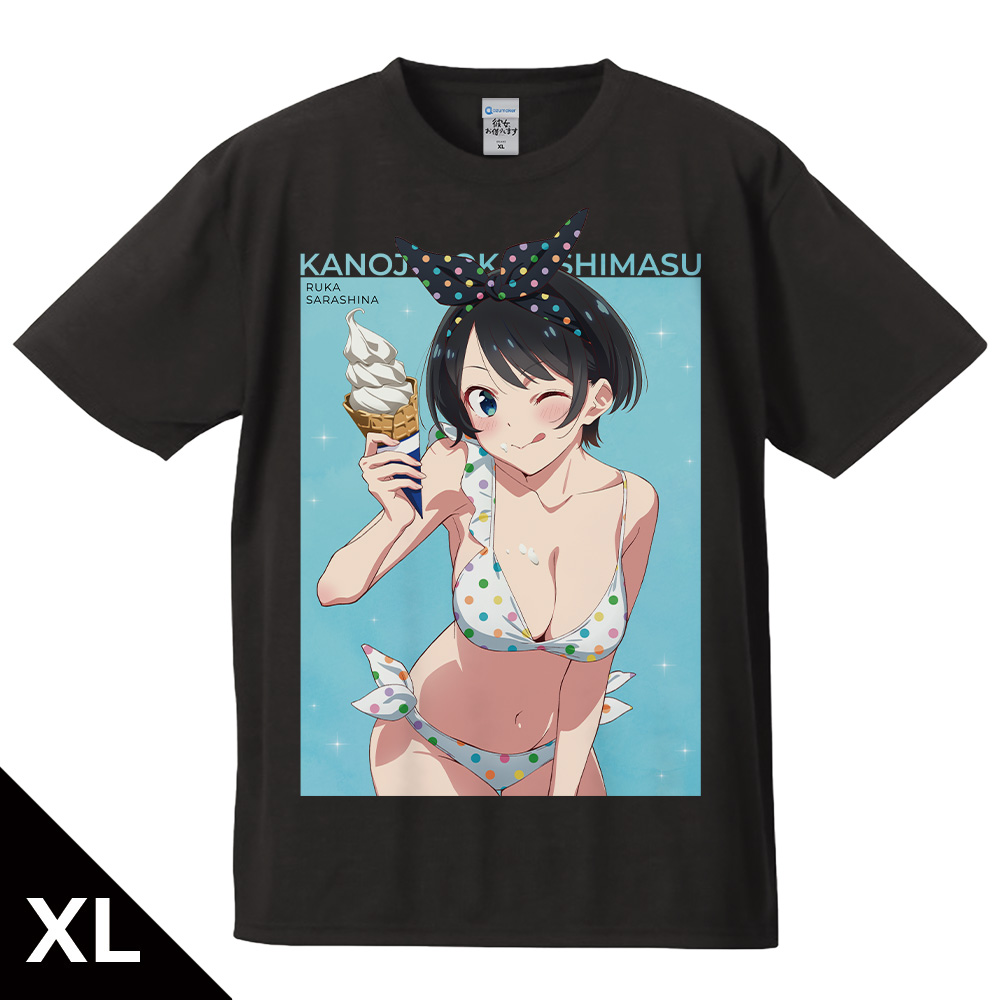彼女、お借りします Tシャツ 更科瑠夏 水着ver. XLサイズ