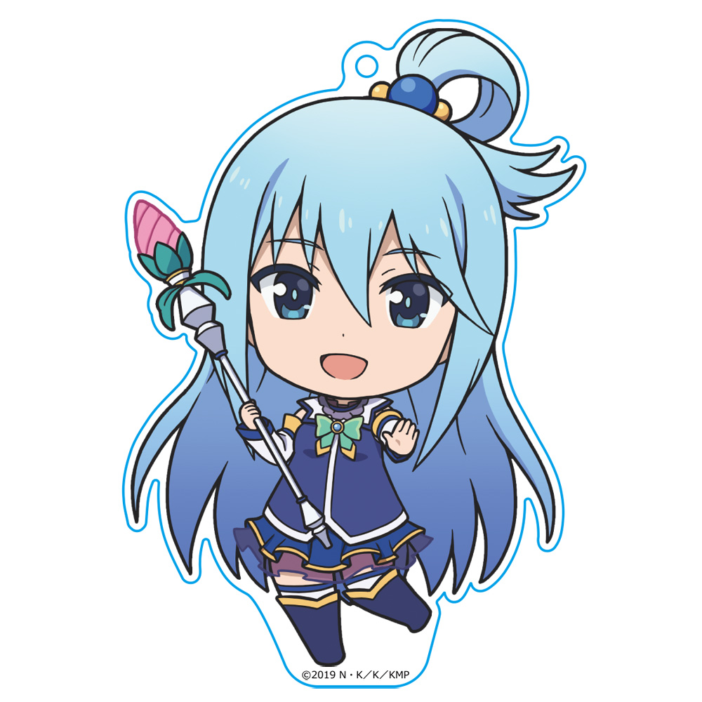 映画 この素晴らしい世界に祝福を！紅伝説 ぷにこれ！キーホルダー(スタンド付) アクア