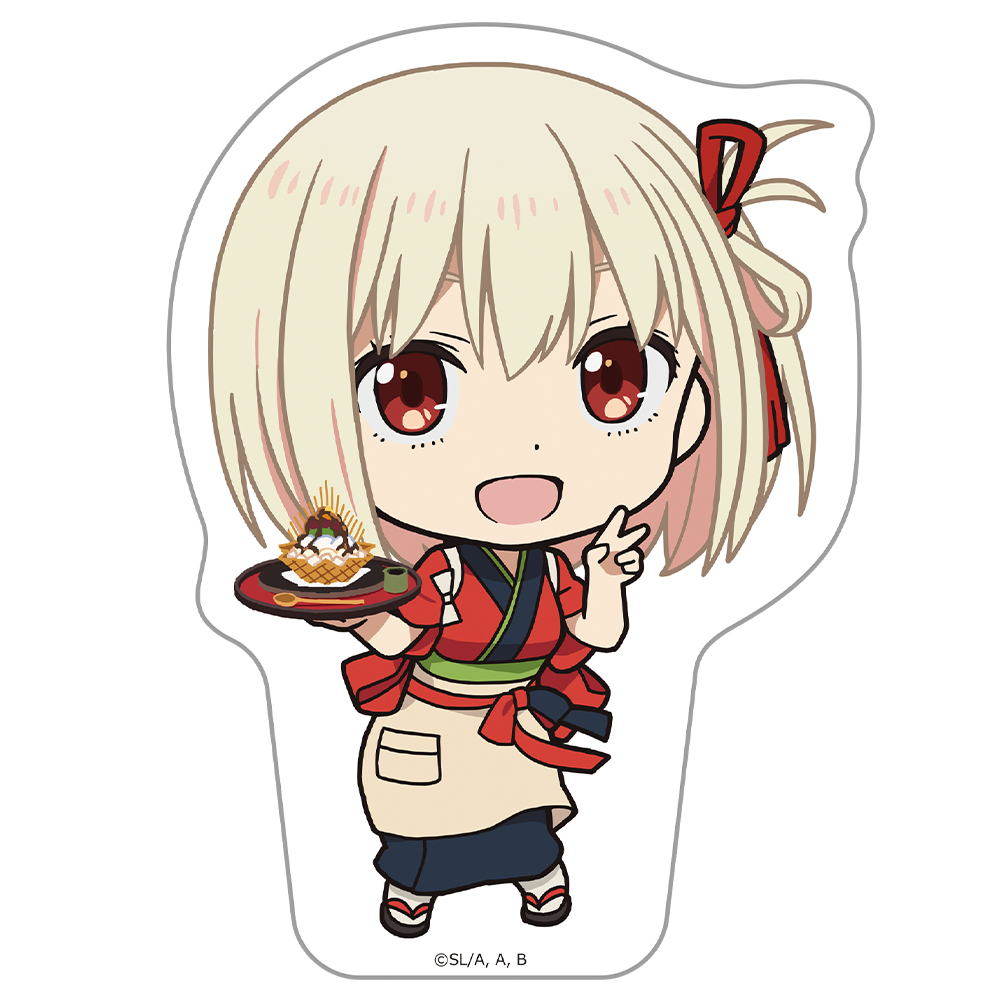 リコリス・リコイル ダイカットステッカー 錦木千束 喫茶リコリコver.