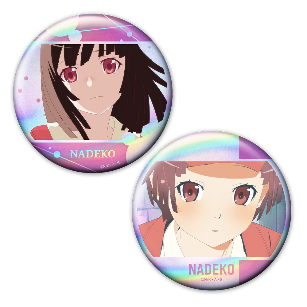 <物語>シリーズ ホログラム缶バッジ２個セット 千石撫子