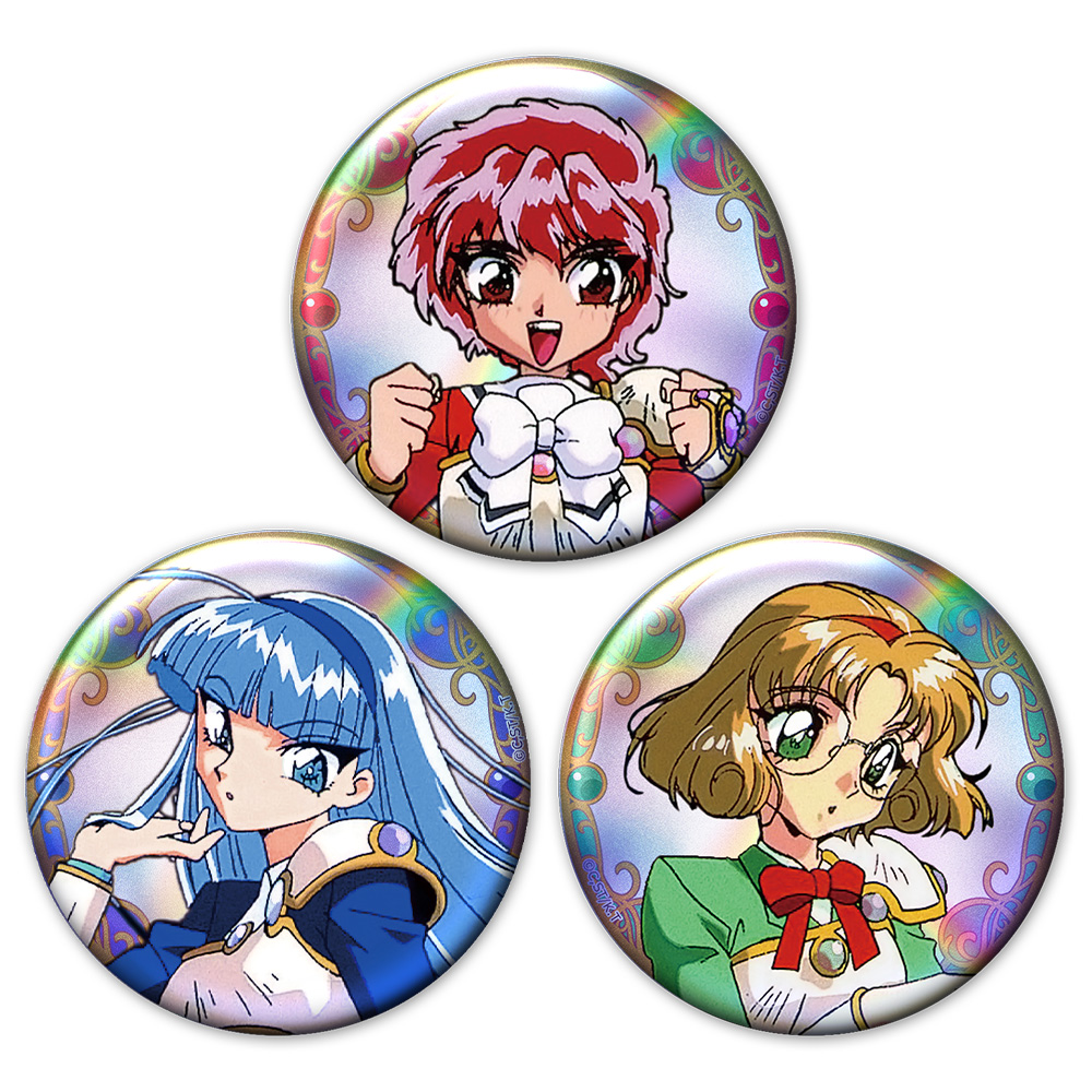 TVアニメ「魔法騎士レイアース」 ホログラム缶バッジ3個セット 光&海&風 vol.2