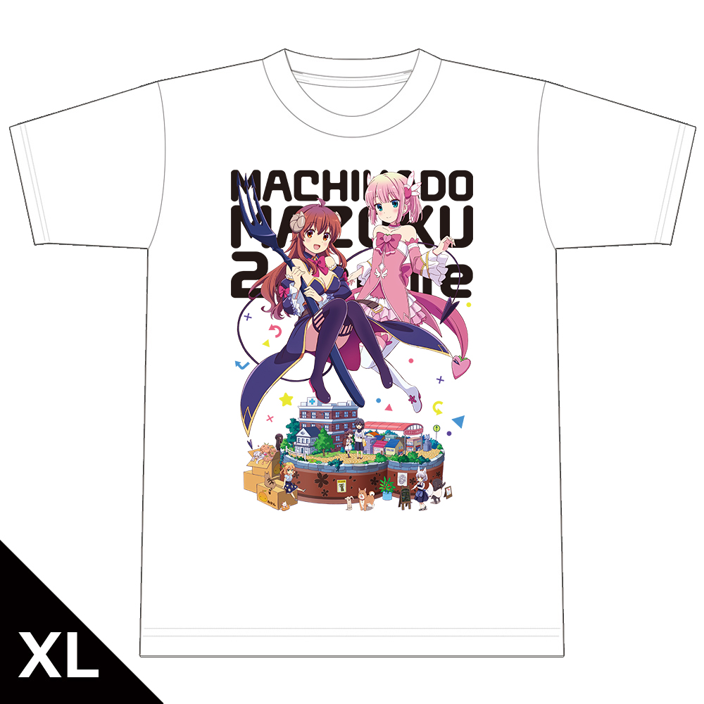 まちカドまぞく 2丁目 Tシャツ［優子＆桃］ XLサイズ
