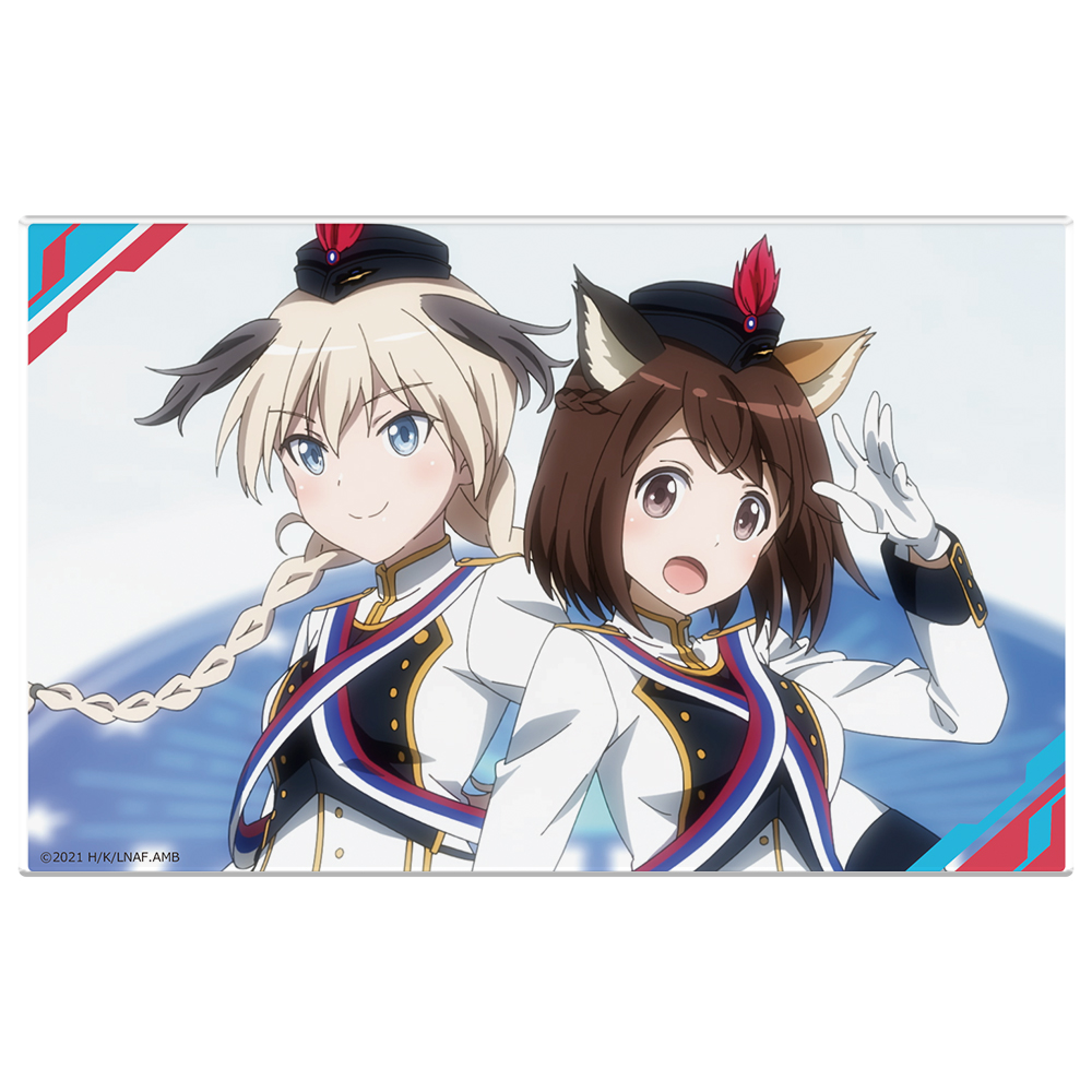 連盟空軍航空魔法音楽隊ルミナスウィッチーズ アクリルブロマイド(スタンド付)B［ミラーシャ＆いのりん］