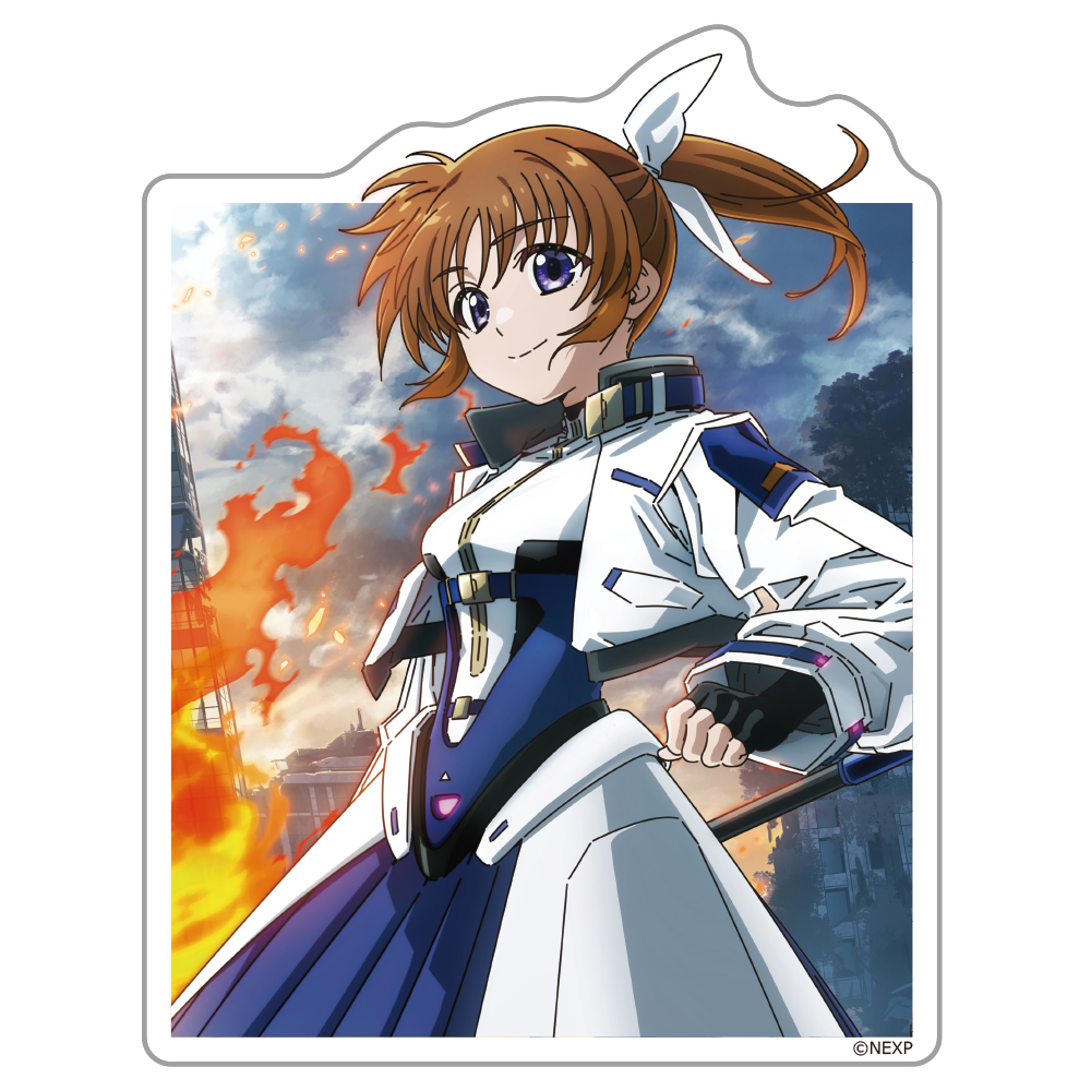 魔法少女リリカルなのは EXCEEDS Gun Blaze Vengeance ダイカットステッカー なのは