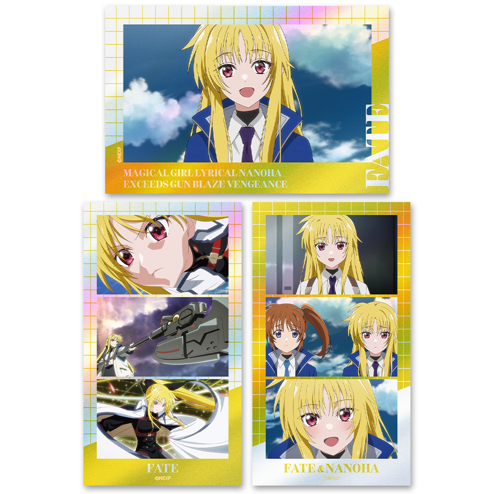 魔法少女リリカルなのは EXCEEDS Gun Blaze Vengeance サムネイルキラステッカーセット フェイト