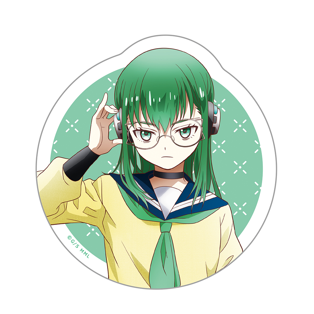 もめんたりー・リリィ ダイカットステッカー 薄墨ひなげし