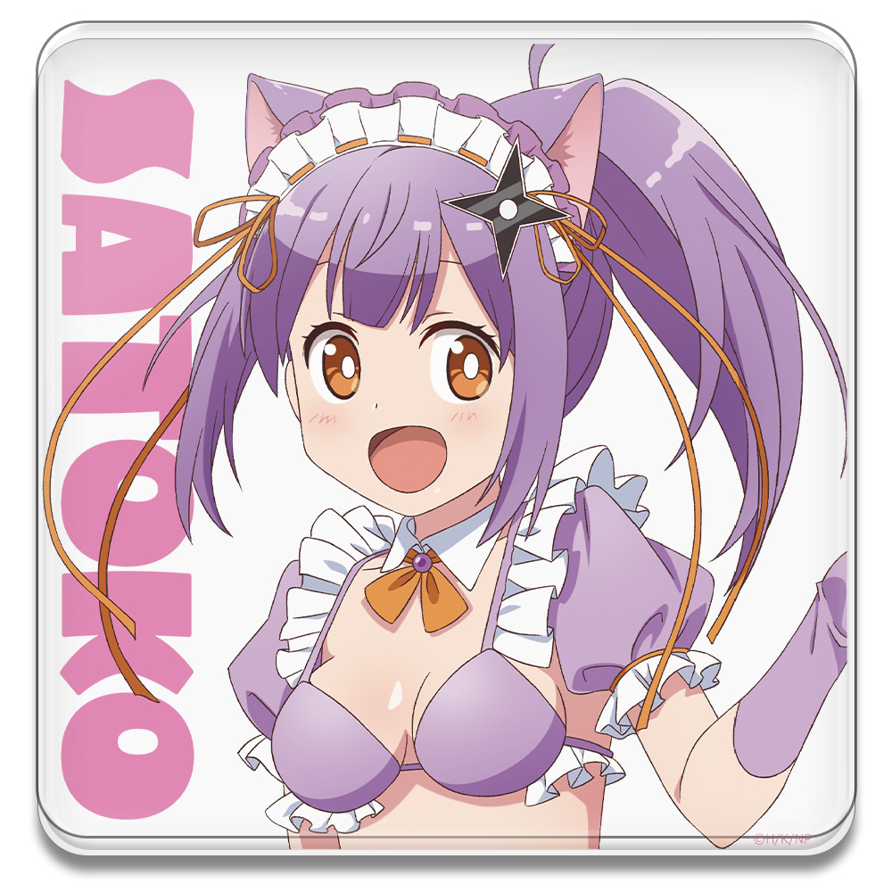 忍者と殺し屋のふたりぐらし アクリルコースター (スタンド付)  草隠さとこ 猫耳水着メイドver.【描き下ろし】