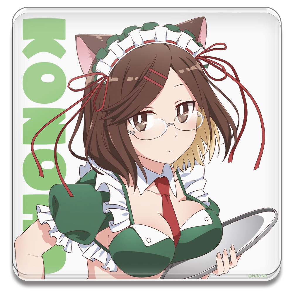 忍者と殺し屋のふたりぐらし アクリルコースター (スタンド付)  古賀このは 猫耳水着メイドver.【描き下ろし】