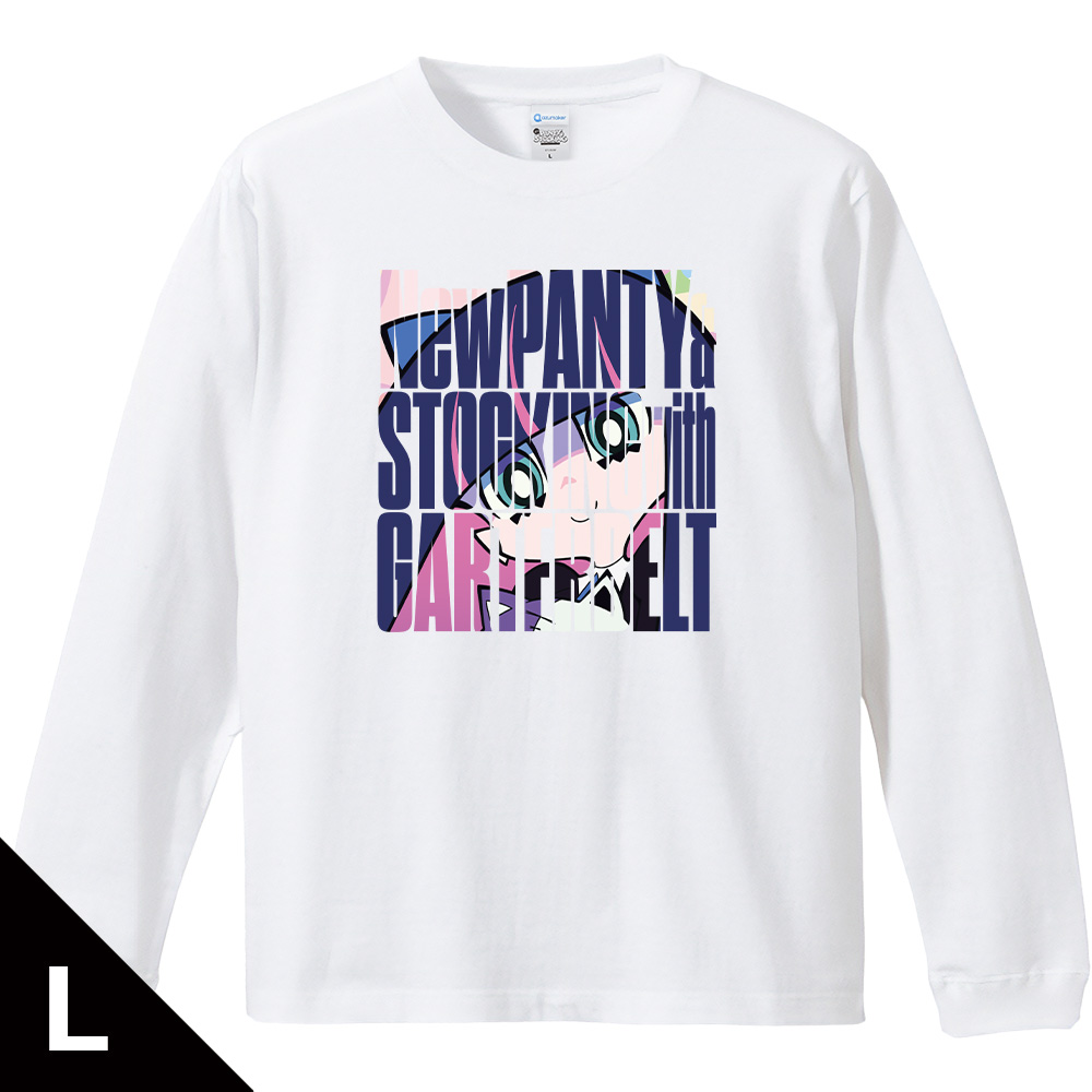 New PANTY & STOCKING with GARTERBELT リブ付ロングスリーブTシャツ ストッキング Lサイズ
