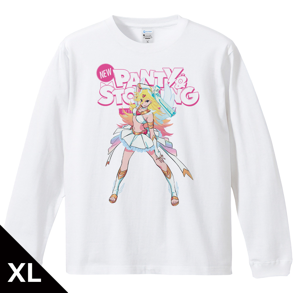 New PANTY & STOCKING with GARTERBELT リブ付ロングスリーブTシャツ パンティ リアル等身ver. XLサイズ