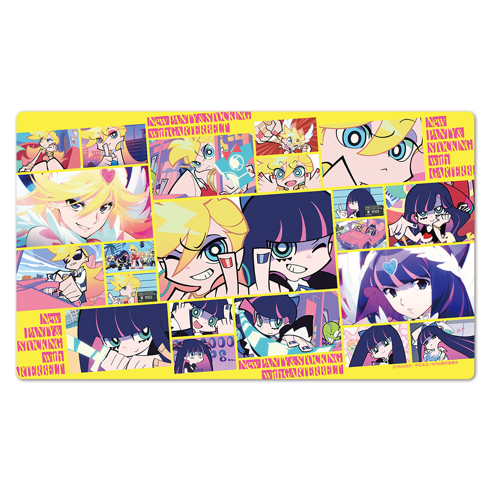 New PANTY & STOCKING with GARTERBELT キャラクターラバーマット パンティ&ストッキング 場面写ver.
