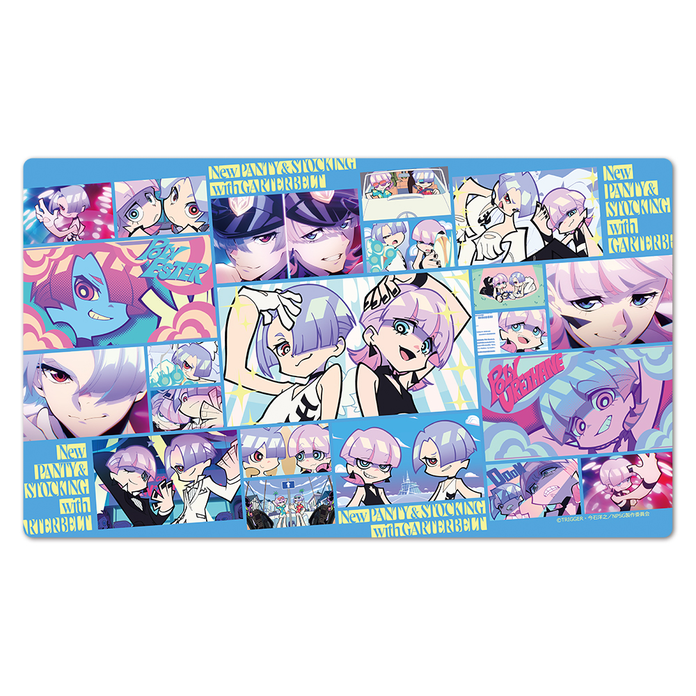 New PANTY & STOCKING with GARTERBELT キャラクターラバーマット ポリエステル&ポリウレタン 場面写ver.