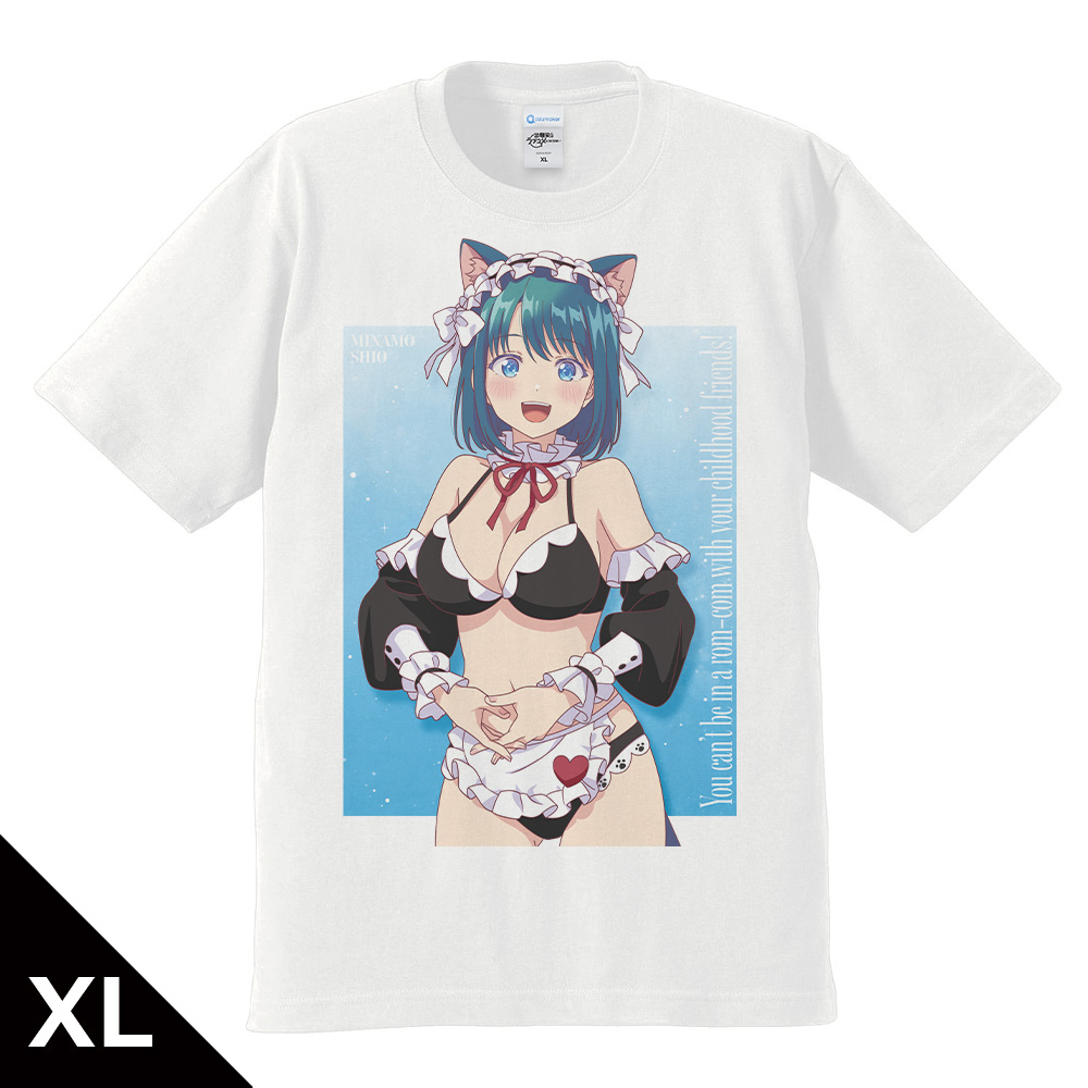 幼馴染とはラブコメにならない Tシャツ 水萌 汐 猫耳水着メイドver. XLサイズ【描き下ろし】