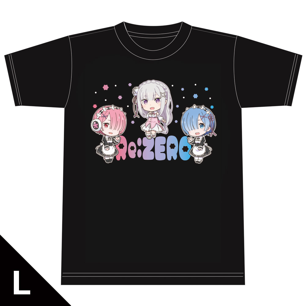 OVA Re：ゼロから始める異世界生活 Memory Snow Ｔシャツ［エミリア＆レム＆ラム］ Lサイズ