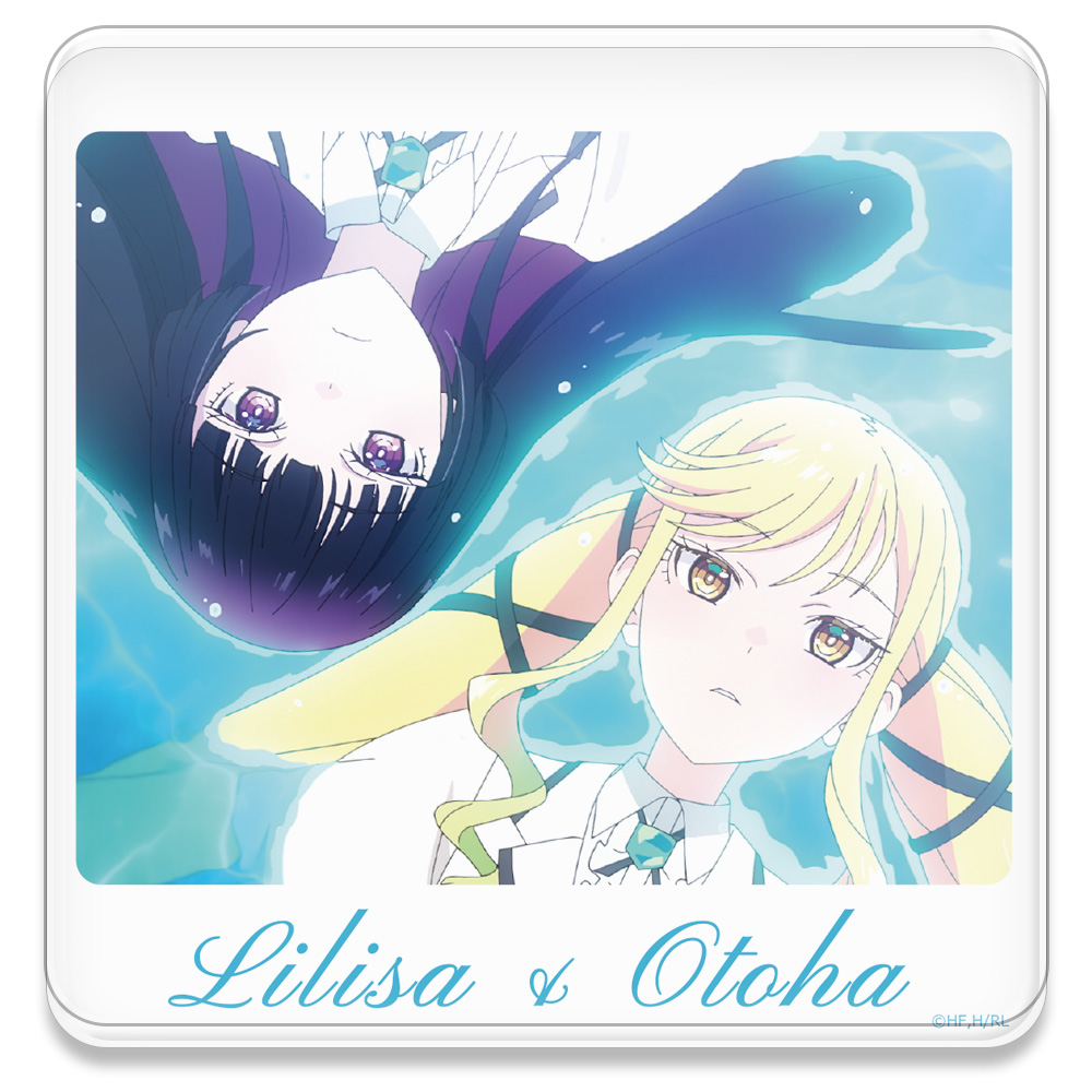 TVアニメ『ロックは淑女の嗜みでして』 アクリルコースター(スタンド付) りりさ&音羽