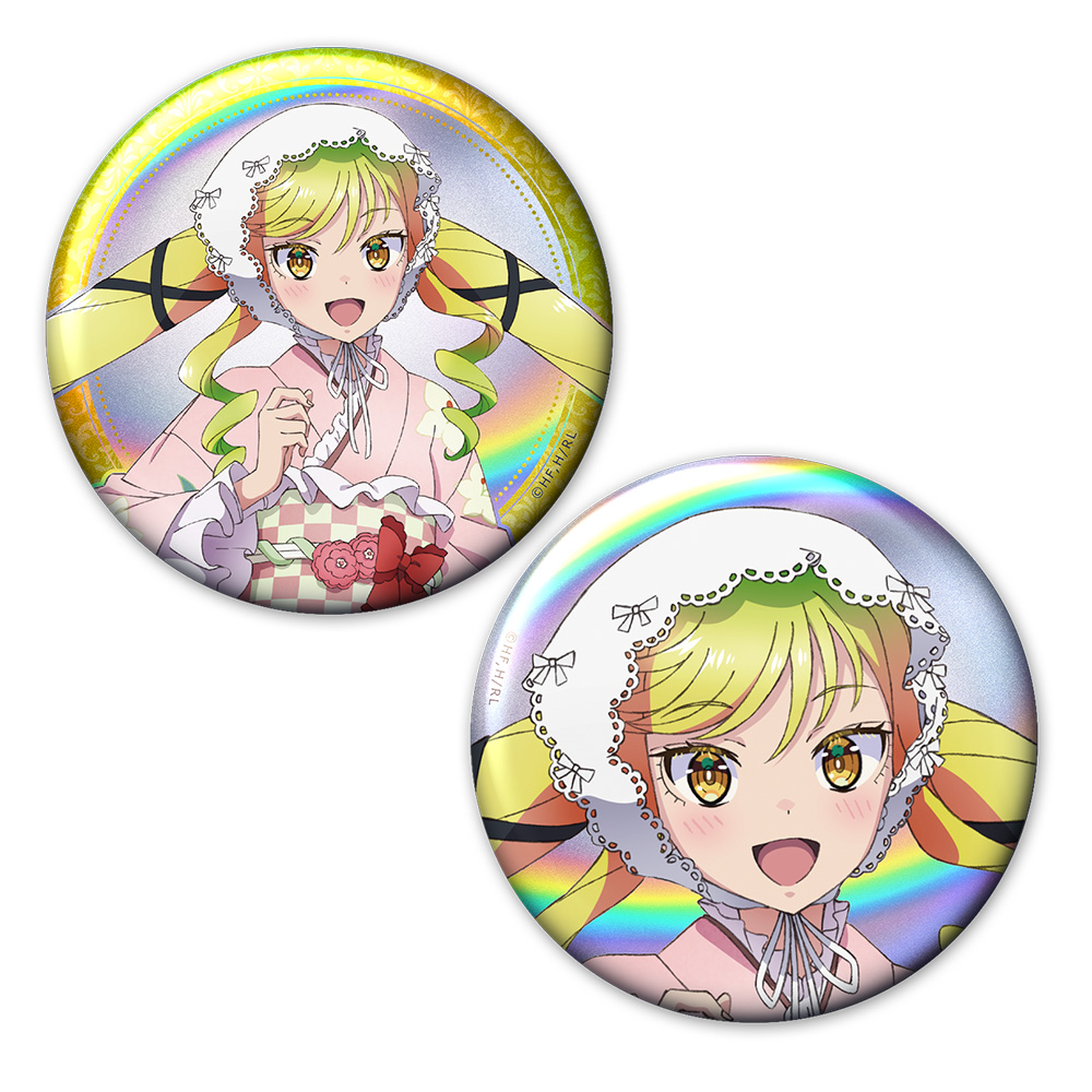 ロックは淑女の嗜みでして ホログラム缶バッジ2個セット 鈴ノ宮りりさ 振袖ver.【描き下ろし】