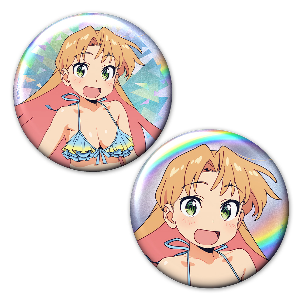 瑠璃の宝石 ホログラム缶バッジ2個セット 谷川 瑠璃 水着ver.【描き下ろし】