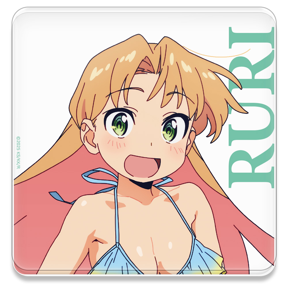 瑠璃の宝石 アクリルコースター（スタンド付） 谷川 瑠璃 水着ver.【描き下ろし】