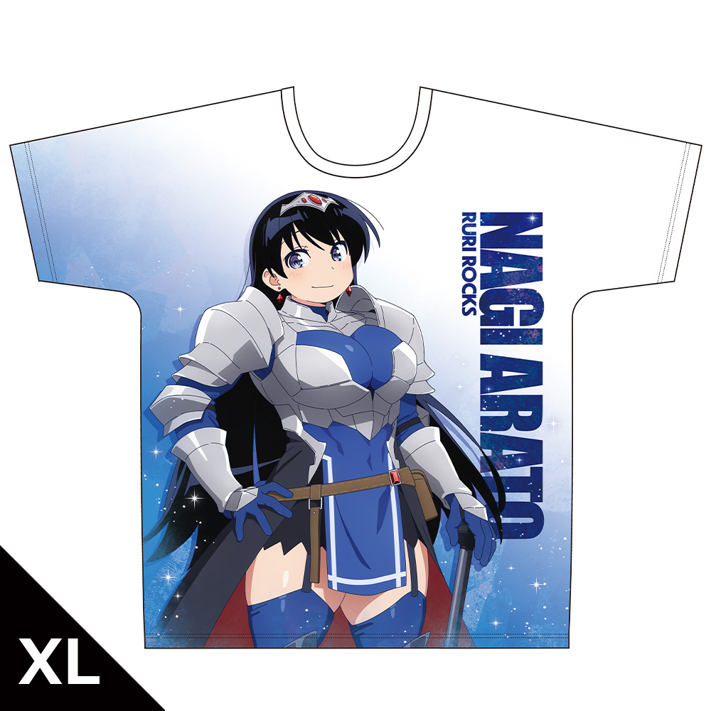 瑠璃の宝石 フルグラフィックTシャツ 荒砥 凪 RPG衣装ver. XLサイズ【描き下ろし】