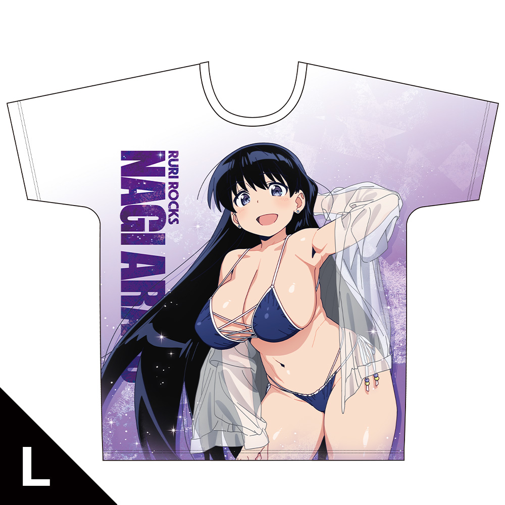 瑠璃の宝石 フルグラフィックTシャツ 荒砥 凪 水着ver. Lサイズ【描き下ろし】