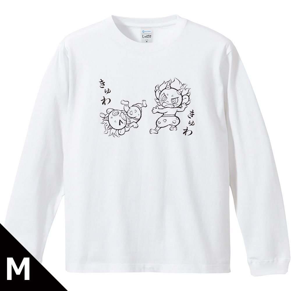 TVアニメ『しゃばけ』 リブ付ロングスリーブTシャツ Mサイズ 鳴家 戯画ver.