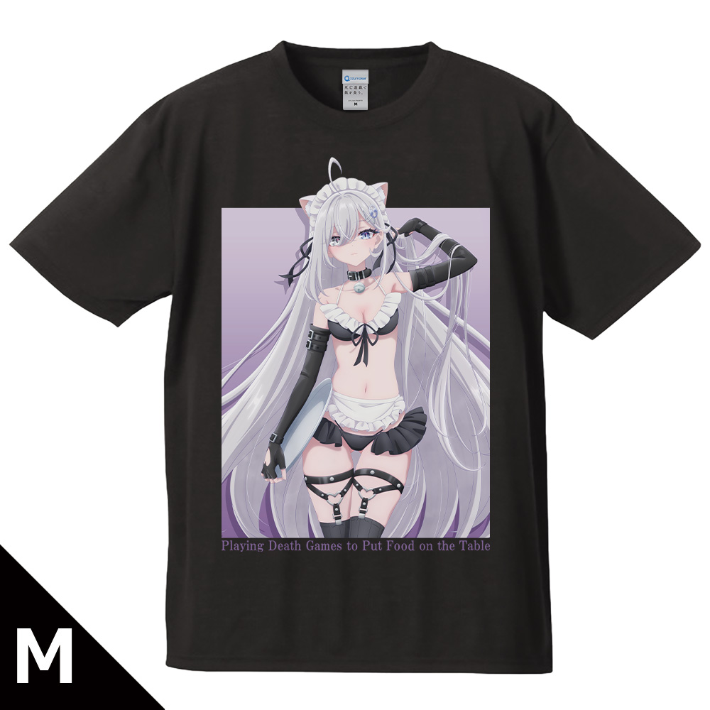 死亡遊戯で飯を食う。 Tシャツ 幽鬼 ねこみみ水着メイド ver. Mサイズ 【描き下ろし】