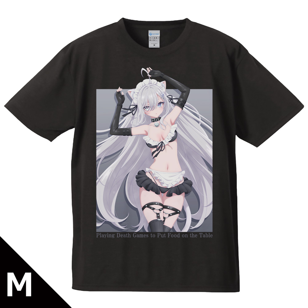 死亡遊戯で飯を食う。 Tシャツ 幽鬼 ねこみみ水着メイド ver.2 Mサイズ 【描き下ろし】