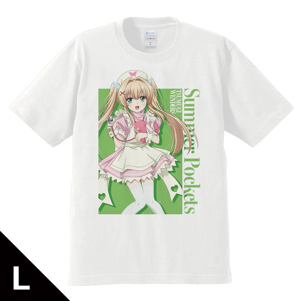 TVアニメ 『Summer Pockets』 Tシャツ 紬 ヴェンダース ナースメイドver. Lサイズ 【描き下ろし】