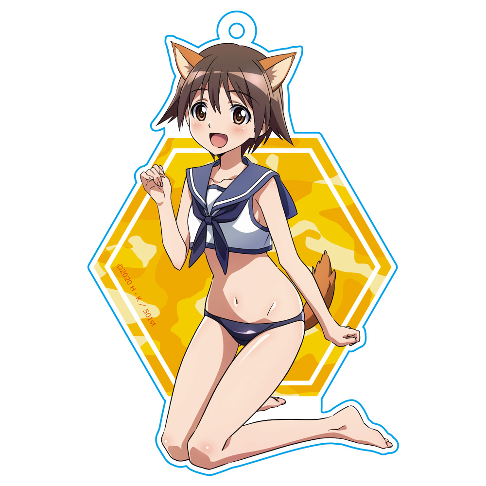 第501統合戦闘航空団 ストライクウィッチーズ ROAD to BERLIN アクリルキーホルダー［宮藤芳佳］【描き下ろし】