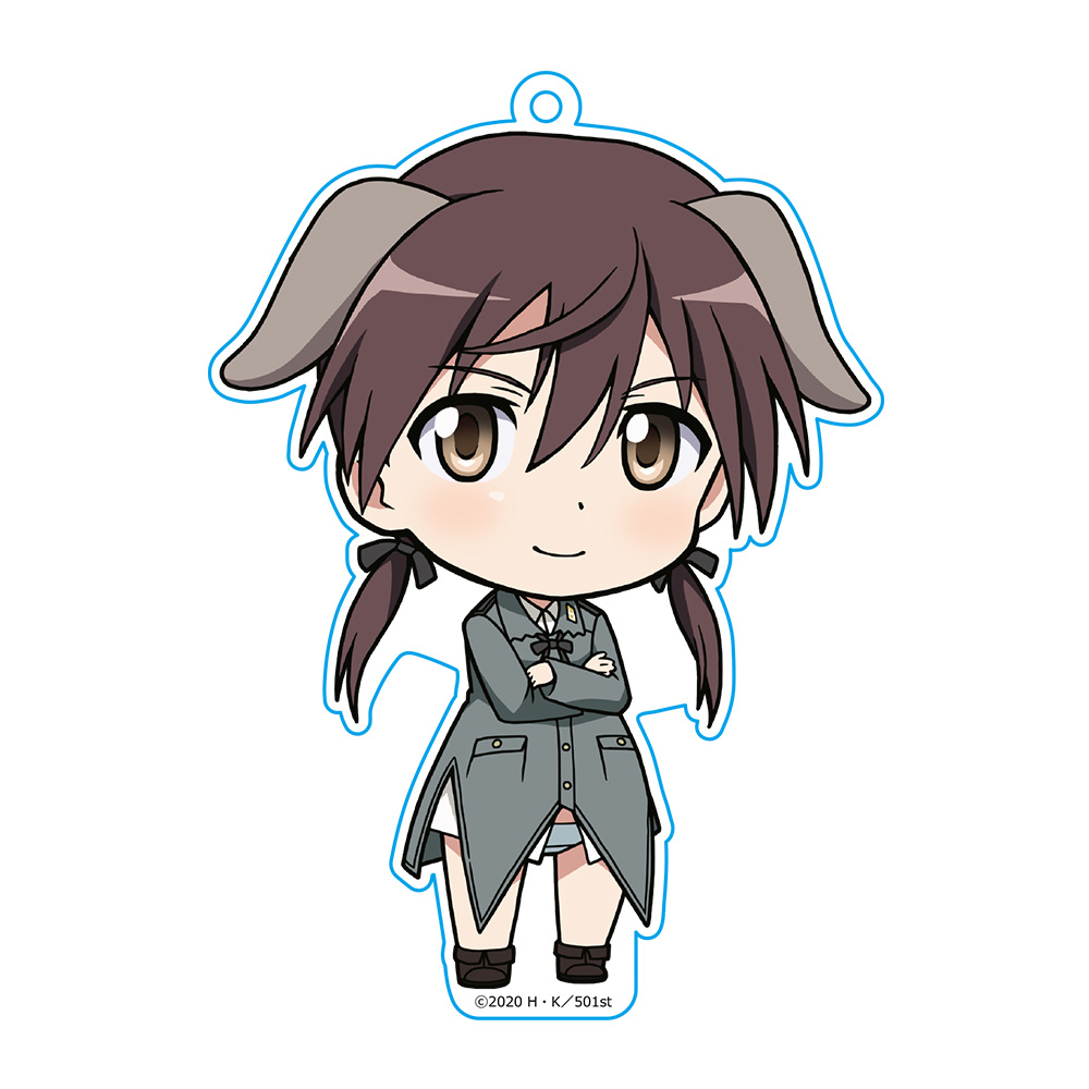 第501統合戦闘航空団 ストライクウィッチーズ ROAD to BERLIN ぷにこれ！キーホルダー(スタンド付) ゲルトルート・バルクホルン