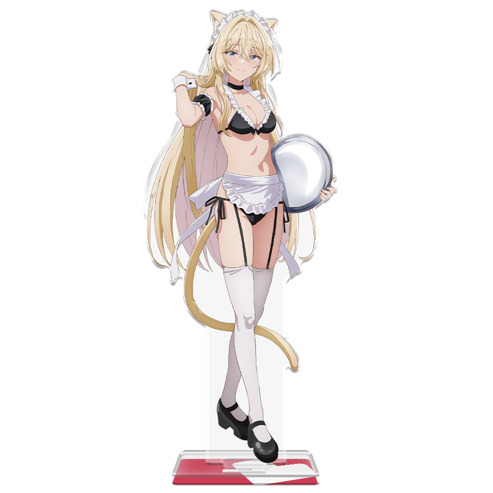 わたしが恋人になれるわけないじゃん、ムリムリ!（※ムリじゃなかった!?） BIGアクリルキャラスタンド 王塚 真唯 猫耳水着メイドver.【描き下ろし】