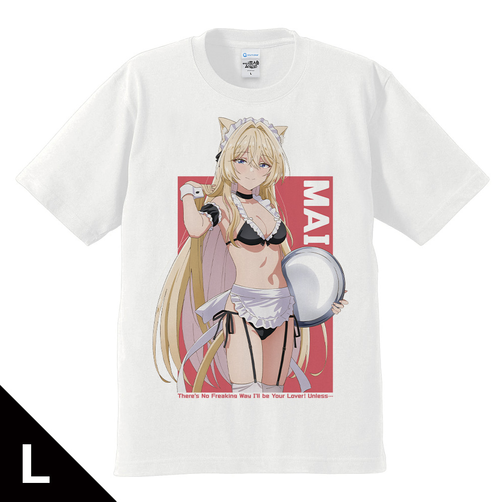 わたしが恋人になれるわけないじゃん、ムリムリ!（※ムリじゃなかった!?） Tシャツ 王塚 真唯 猫耳水着メイドver.Lサイズ【描き下ろし】