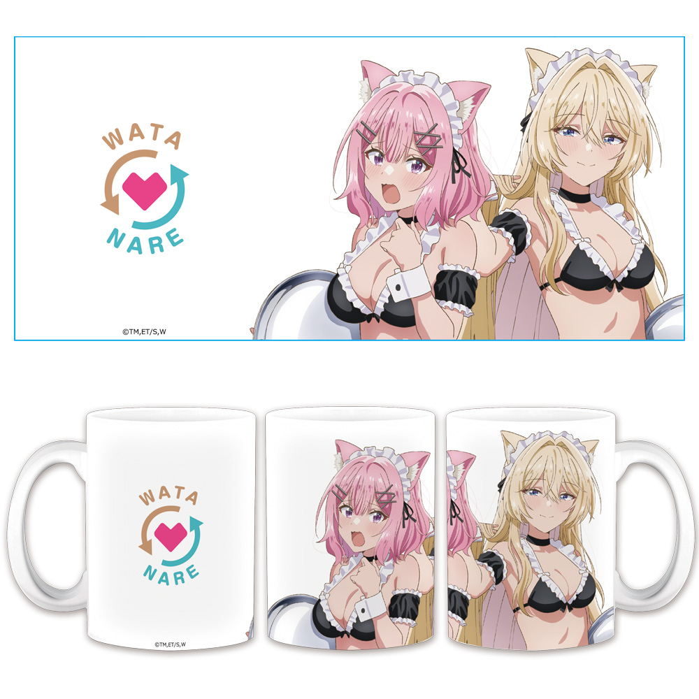 わたしが恋人になれるわけないじゃん、ムリムリ!（※ムリじゃなかった!?） マグカップ れな子&真唯 猫耳水着メイドver.【描き下ろし】