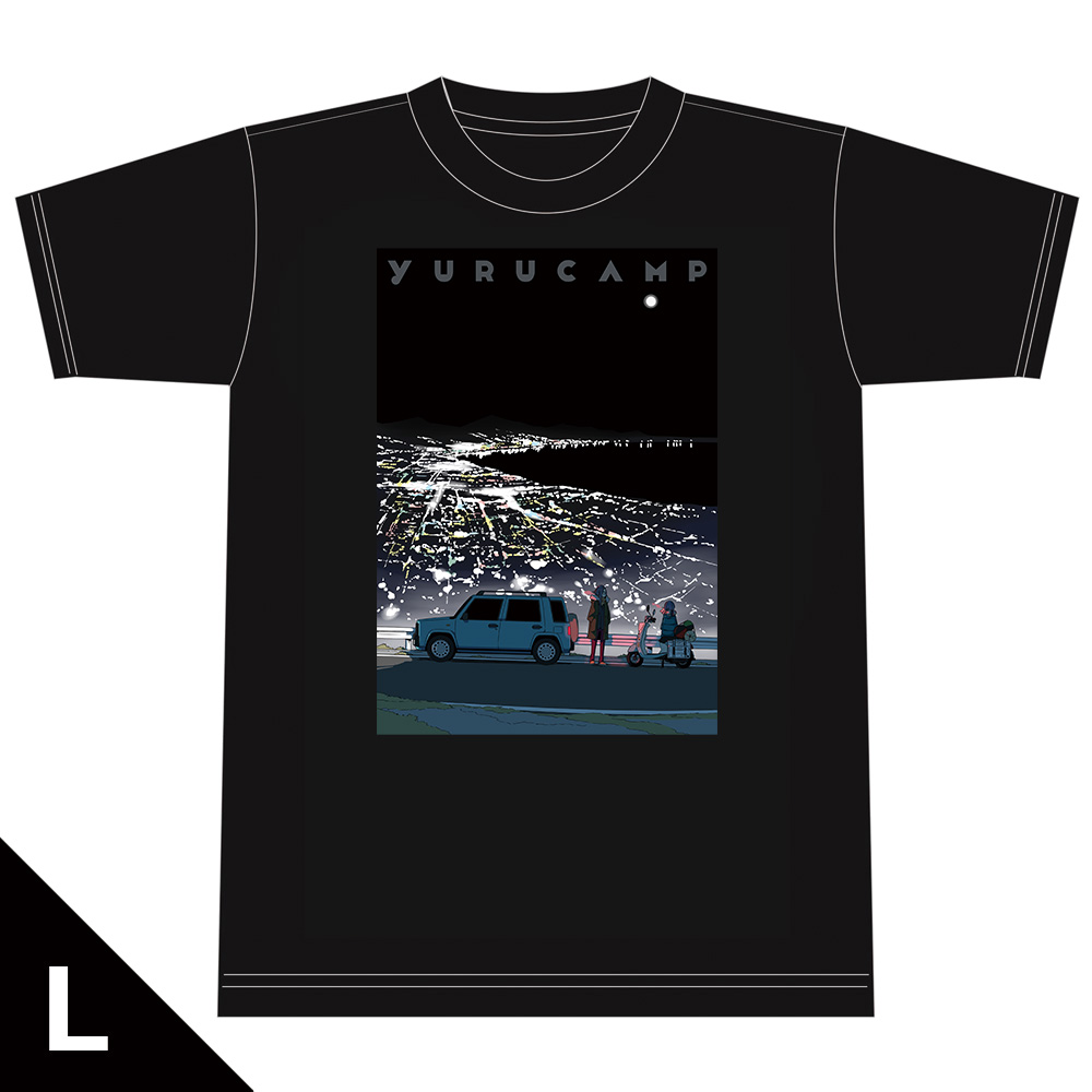 ゆるキャン△ TシャツE［リン＆桜］ Lサイズ