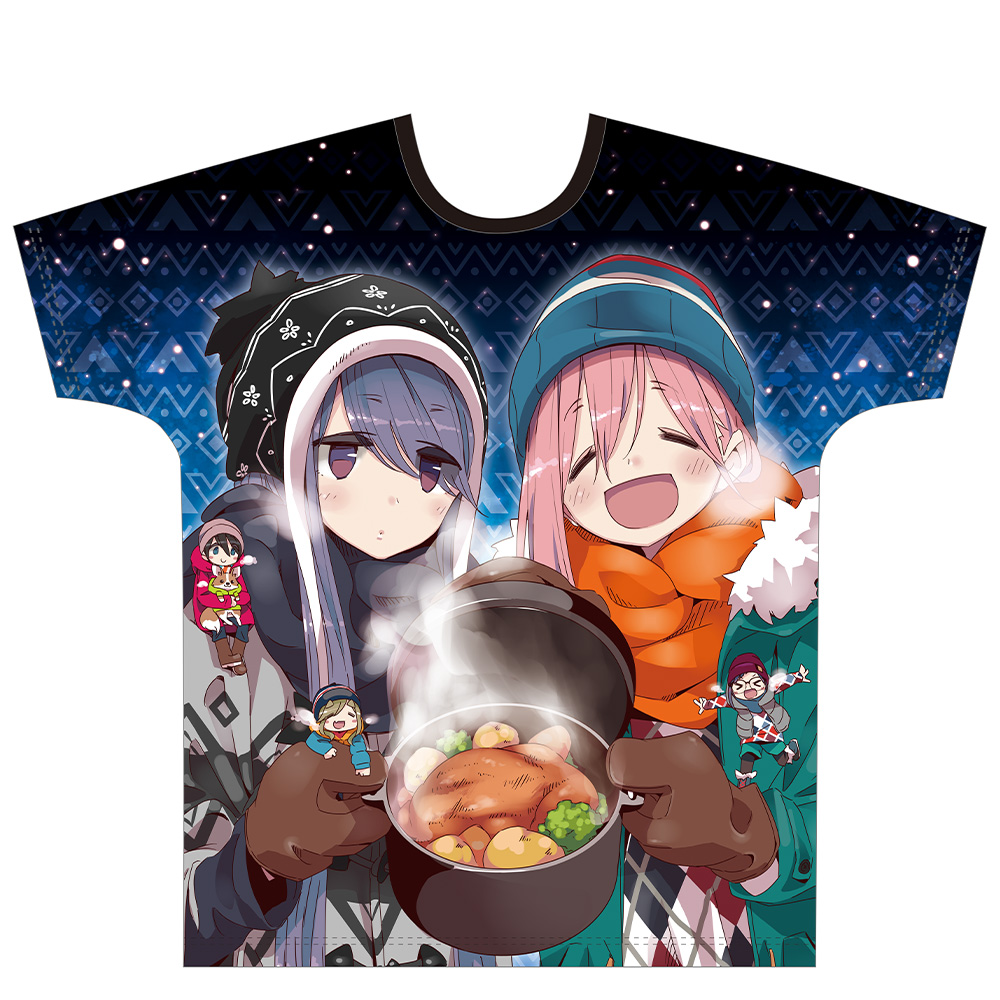 ゆるキャン△ フルグラフィックTシャツ［なでしこ＆リン］