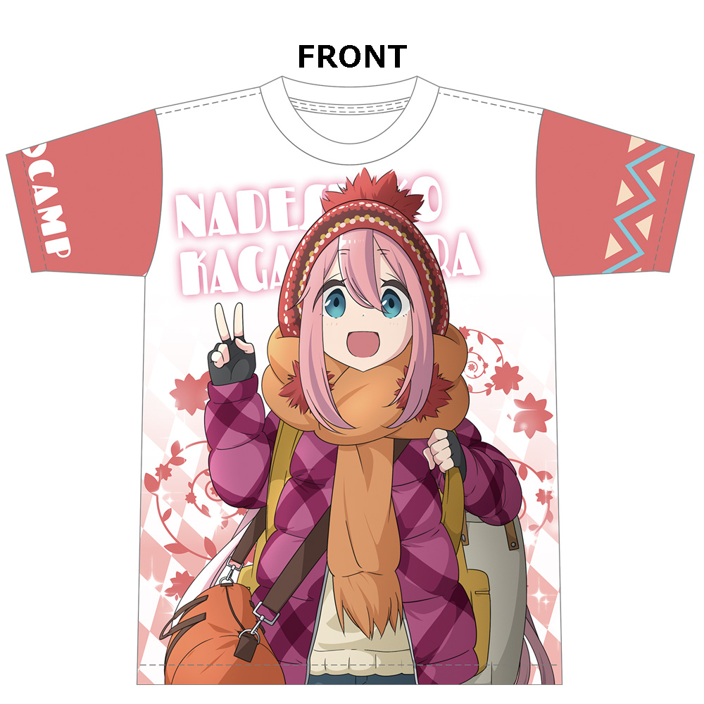 ゆるキャン△　フルグラフィックTシャツ ［各務原なでしこ］【描き下ろし】