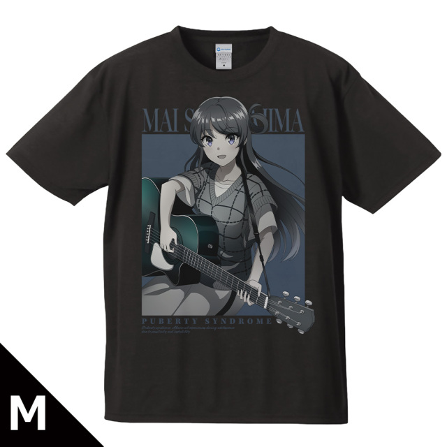 青春ブタ野郎はサンタクロースの夢を見ない Tシャツ 桜島麻衣 ギターガールver. 【描き下ろし】 Mサイズ