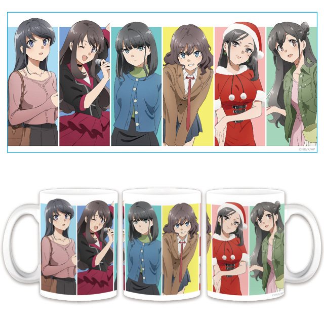 青春ブタ野郎はサンタクロースの夢を見ない マグカップ 麻衣&卯月&郁実&紗良&美織&ミニスカサンタ