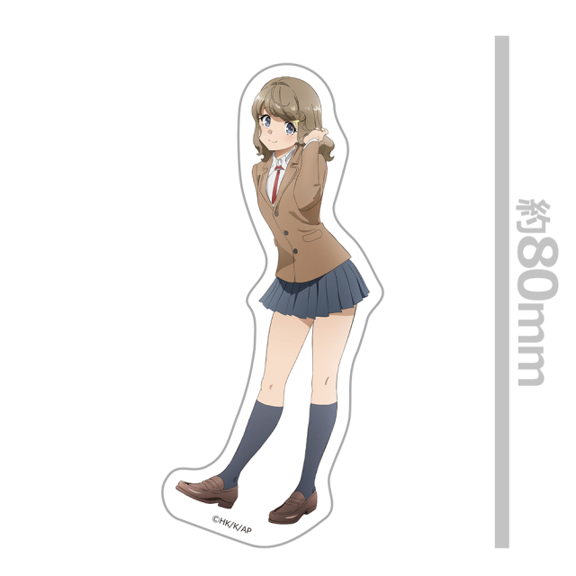 青春ブタ野郎はサンタクロースの夢を見ない ダイカットステッカー 古賀朋絵