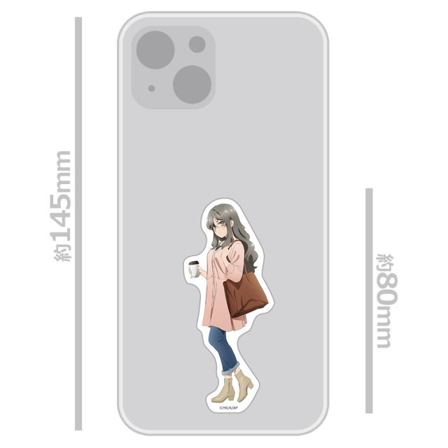 青春ブタ野郎はサンタクロースの夢を見ない ダイカットステッカー 双葉理央