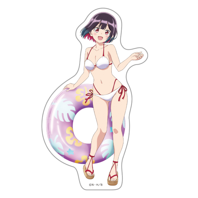 ばっどがーる ダイカットステッカー 優谷優 水着ver.【描き下ろし】