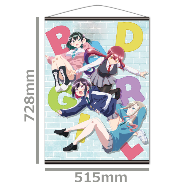 ばっどがーる B2タペストリー 優&亜鳥&涼&るら キービジュアルver.