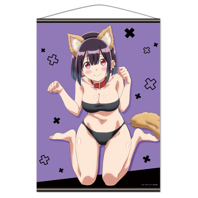 ばっどがーる B2タペストリー 優谷優 ケモ耳水着ver.