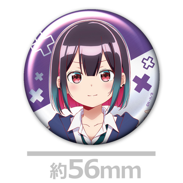 ばっどがーる メタリック缶バッジ4個セット 優&亜鳥&涼&るら