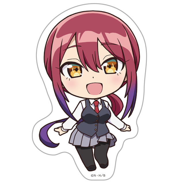 ばっどがーる ダイカットステッカー 水鳥亜鳥 デフォルメver.