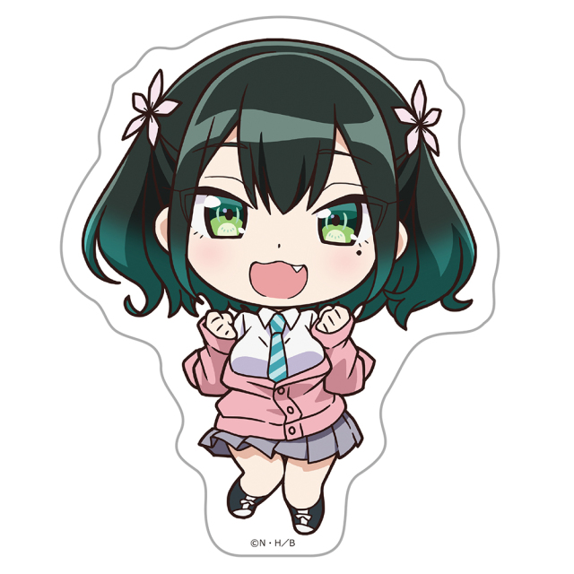 ばっどがーる ダイカットステッカー 瑠璃葉るら デフォルメver.