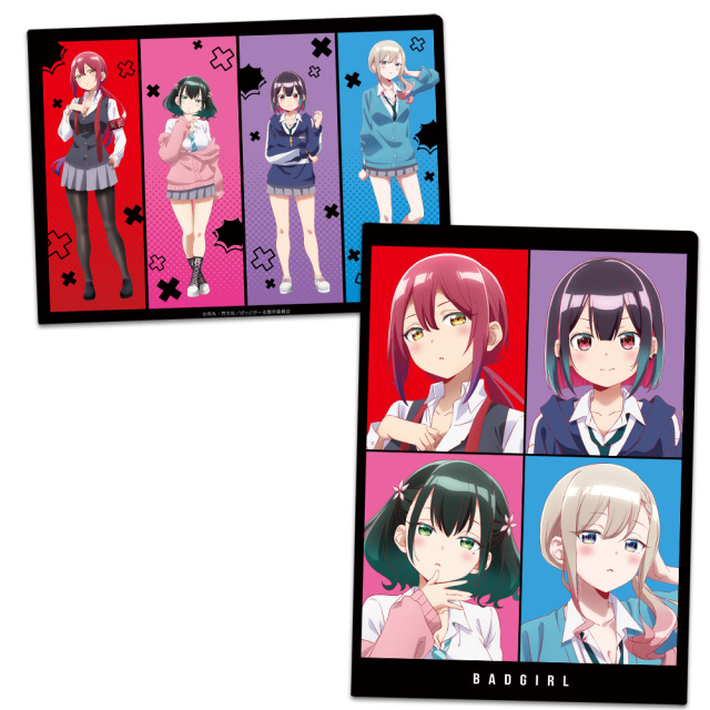 ばっどがーる クリアファイル 優&亜鳥&涼&るら ティザービジュアルver.