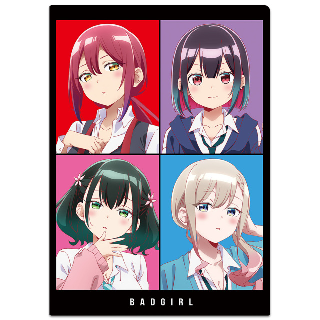 ばっどがーる クリアファイル 優&亜鳥&涼&るら ティザービジュアルver.