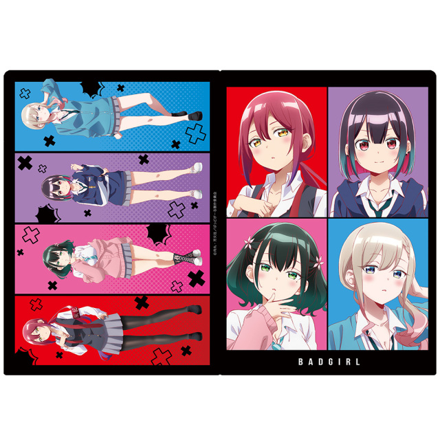 ばっどがーる クリアファイル 優&亜鳥&涼&るら ティザービジュアルver.