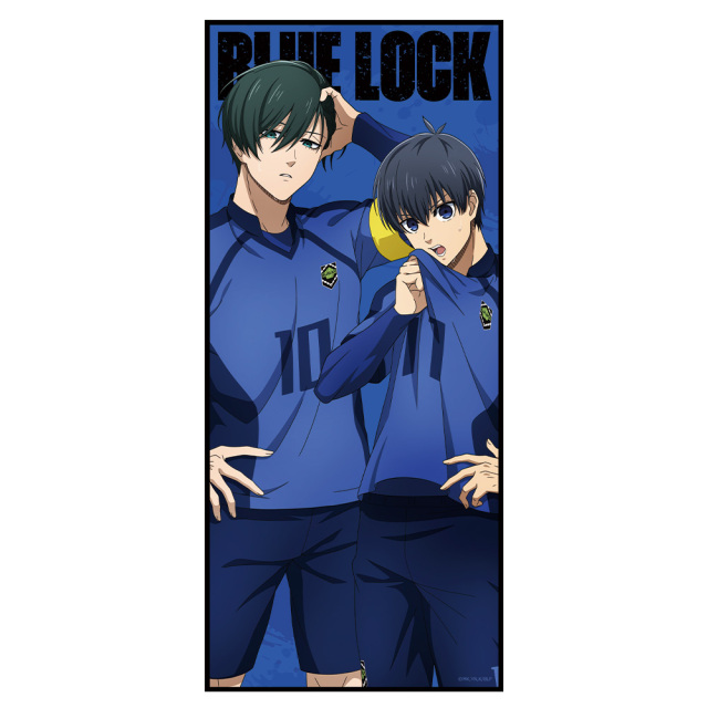 アニメ「ブルーロック」 缶バッジ付キャラクター大判タオル 潔＆凛 vol.2